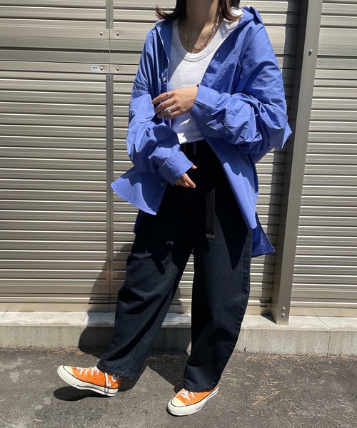 mi via loca（ミヴィアロカ）の「デニムバルーンパンツ（デニムパンツ・レディース・オフホワイト/ネイビー・FREE）」の7枚目の写真