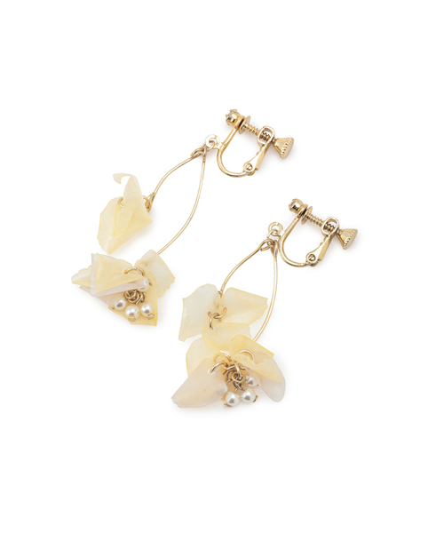 ROPE' PICNIC（ロペピクニック）の「fish scales flower イヤリング（イヤリング・レディース・ブルー/クリーム・FREE）」の8枚目の写真