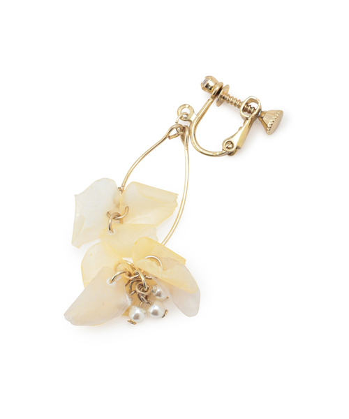 ROPE' PICNIC（ロペピクニック）の「fish scales flower イヤリング（イヤリング・レディース・ブルー/クリーム・FREE）」の7枚目の写真