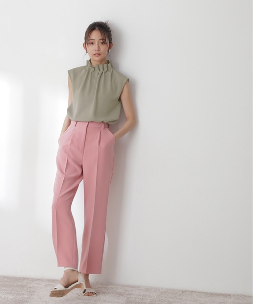 N.（N. Natural Beauty Basic）（エヌエヌナチュラルビューティーベーシック）の「◆ペーパーバックノースリーブブラウス（シャツ/ブラウス・レディース・グレー/ブラック/クリーム・MEDIUM）」の14枚目の写真