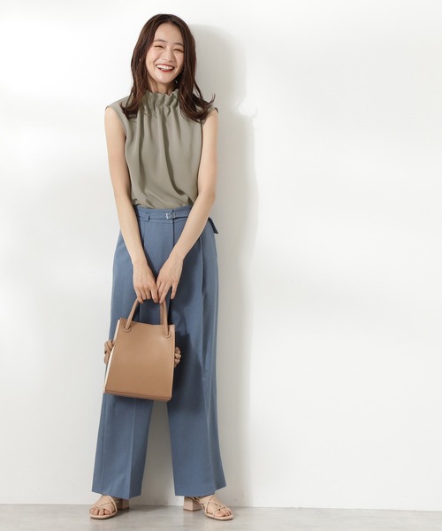 N.（N. Natural Beauty Basic）（エヌエヌナチュラルビューティーベーシック）の「◆ペーパーバックノースリーブブラウス（シャツ/ブラウス・レディース・グレー/ブラック/クリーム・MEDIUM）」の17枚目の写真