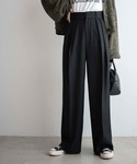 WEGO(ウィゴー)のWEGO/ハイウエストタックワイドスラックス