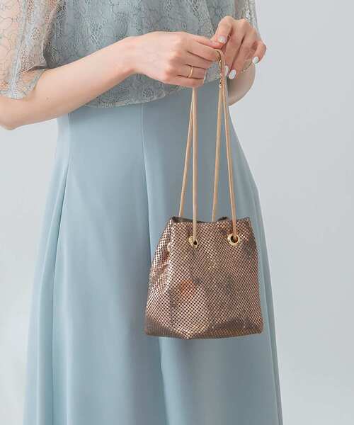 URBAN RESEARCH ROSSO WOMEN（アーバンリサーチ　ロッソ）の「メタルメッシュバッグ（ショルダーバッグ・レディース・シルバー/ブラック/ブロンズ・FREE）」の4枚目の写真