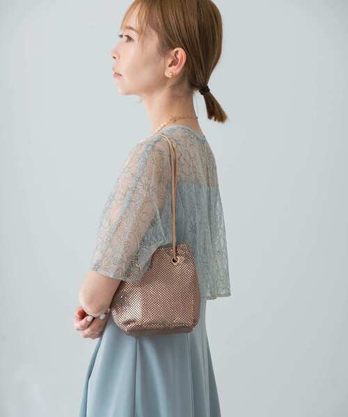 URBAN RESEARCH ROSSO WOMEN（アーバンリサーチ　ロッソ）の「メタルメッシュバッグ（ショルダーバッグ・レディース・シルバー/ブラック/ブロンズ・FREE）」の9枚目の写真