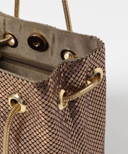 URBAN RESEARCH ROSSO WOMEN（アーバンリサーチ　ロッソ）の「メタルメッシュバッグ（ショルダーバッグ・レディース・シルバー/ブラック/ブロンズ・FREE）」の16枚目の写真