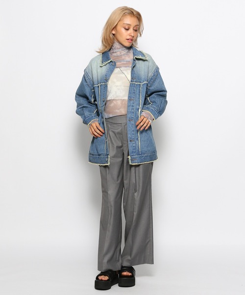 FOREVER 21（フォーエバー トゥエンティーワン）の「【人気アイテム】アソートシアーメロウハイネックプルオーバー２（Tシャツ/カットソー・レディース・ブルー/グリーン/グレー系その他/グリーン系その他/グレー/ブラック・SMALL/MEDIUM/LARGE）」の16枚目の写真