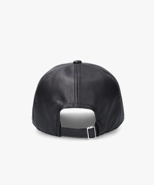 ORNERTE(オルネート)の「ORNERTE BASIC 6P CAP_DEEP TYPE_FL / 【ユニセックス】 オルネート 深め サイズが選べる 6パネル フェイクレザーキャップ(キャップ・メンズ・ライトベージュ/ブラック・59cm/61cm)」の6枚目の写真