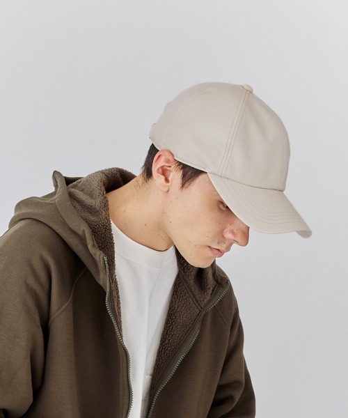 ORNERTE(オルネート)の「ORNERTE BASIC 6P CAP_DEEP TYPE_FL / 【ユニセックス】 オルネート 深め サイズが選べる 6パネル フェイクレザーキャップ(キャップ・メンズ・ライトベージュ/ブラック・59cm/61cm)」の15枚目の写真