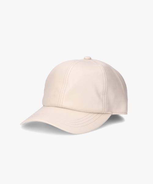 ORNERTE(オルネート)の「ORNERTE BASIC 6P CAP_DEEP TYPE_FL / 【ユニセックス】 オルネート 深め サイズが選べる 6パネル フェイクレザーキャップ(キャップ・メンズ・ライトベージュ/ブラック・59cm/61cm)」の16枚目の写真