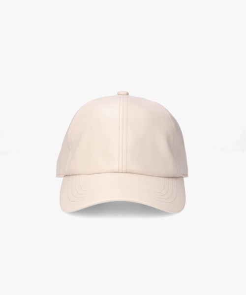 ORNERTE(オルネート)の「ORNERTE BASIC 6P CAP_DEEP TYPE_FL / 【ユニセックス】 オルネート 深め サイズが選べる 6パネル フェイクレザーキャップ(キャップ・メンズ・ライトベージュ/ブラック・59cm/61cm)」の17枚目の写真