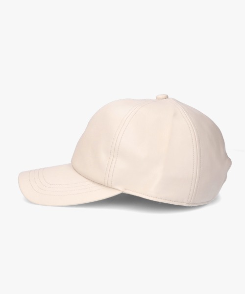 ORNERTE(オルネート)の「ORNERTE BASIC 6P CAP_DEEP TYPE_FL / 【ユニセックス】 オルネート 深め サイズが選べる 6パネル フェイクレザーキャップ(キャップ・メンズ・ライトベージュ/ブラック・59cm/61cm)」の18枚目の写真