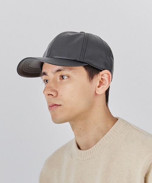 ORNERTE(オルネート)の「ORNERTE BASIC 6P CAP_DEEP TYPE_FL / 【ユニセックス】 オルネート 深め サイズが選べる 6パネル フェイクレザーキャップ(キャップ・メンズ・ライトベージュ/ブラック・59cm/61cm)」の22枚目の写真
