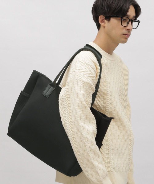LAKOLE(ラコレ)の「ネオプレーン×フェイクレザーコンビトートバッグ2 / 965867(トートバッグ・メンズ・チャコール/ブラック・FREE)」の17枚目の写真