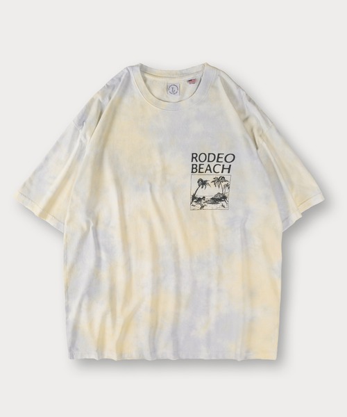 SlashDate(スラッシュデイト)の「RODEBEACHワンポイントタイダイTシャツ/ビッグシルエット(Tシャツ/カットソー・メンズ・イエロー/ピンク/ブルー・M/L)」の9枚目の写真