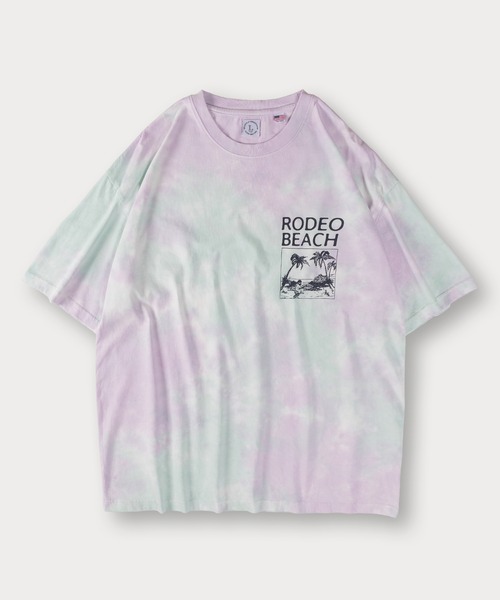 SlashDate(スラッシュデイト)の「RODEBEACHワンポイントタイダイTシャツ/ビッグシルエット(Tシャツ/カットソー・メンズ・イエロー/ピンク/ブルー・M/L)」の10枚目の写真
