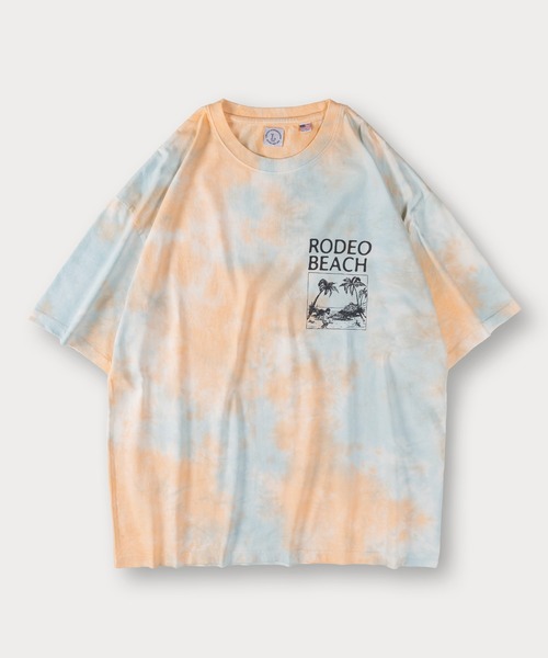 SlashDate(スラッシュデイト)の「RODEBEACHワンポイントタイダイTシャツ/ビッグシルエット(Tシャツ/カットソー・メンズ・イエロー/ピンク/ブルー・M/L)」の8枚目の写真