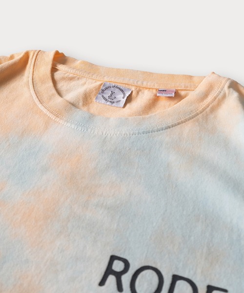 SlashDate(スラッシュデイト)の「RODEBEACHワンポイントタイダイTシャツ/ビッグシルエット(Tシャツ/カットソー・メンズ・イエロー/ピンク/ブルー・M/L)」の4枚目の写真