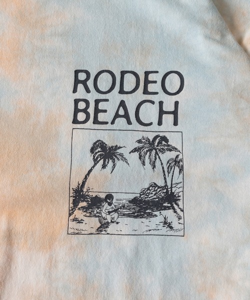 SlashDate(スラッシュデイト)の「RODEBEACHワンポイントタイダイTシャツ/ビッグシルエット(Tシャツ/カットソー・メンズ・イエロー/ピンク/ブルー・M/L)」の6枚目の写真