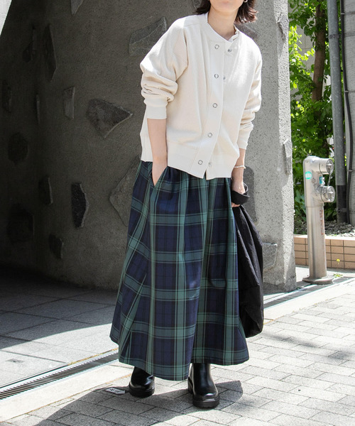 FORK&SPOON（フォークアンドスプーン）の「FORK&SPOON　ラゲットリブカーディガン（カーディガン/ボレロ・レディース・ネイビー/アイボリー/グレー・1）」の21枚目の写真