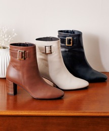 HIMIKO | 【HIMIKO】【撥水】ベルトバックルヒールブーツ/631410(ブーツ)