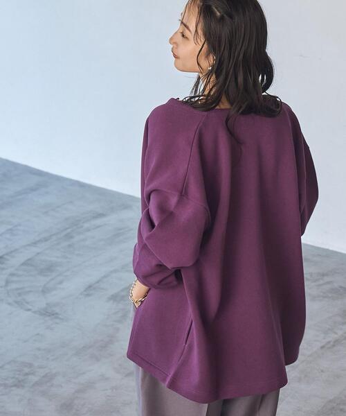 coen(コーエン)の「【WEB限定】裏起毛スウェットミディアム丈カーディガン(カーディガン/ボレロ・レディース・オフホワイト/ブラック/ライトグレー/ダークグレー/ベージュ/パープル・FREE)」の22枚目の写真