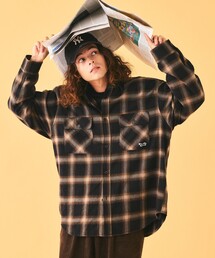 TOWNCRAFT | TOWN CRAFT/タウンクラフト 別注 ワンポイントロゴ ネル オンブレチェック ワークシャツ(シャツ/ブラウス)