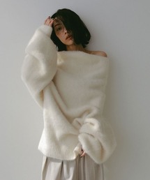 etre tokyo 2WAYルーズネックニットプルオーバー ETRE TOKYO - 2WAYルーズネックニットプルオーバー - GREY | ADDICT