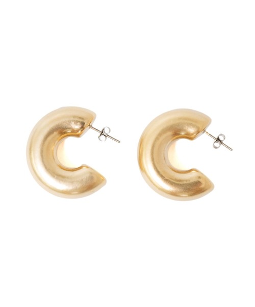 ANAP（アナップ）の「マットフープピアス（ピアス（両耳用）・レディース・シルバー/ゴールド・FREE）」の9枚目の写真