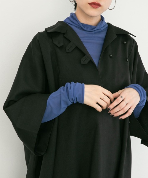 KBF（ケイビーエフ）の「ロングスリーブハイネックシアーTEE（Tシャツ/カットソー・レディース・ピンク/アイボリー/ブルー・ONE）」の4枚目の写真