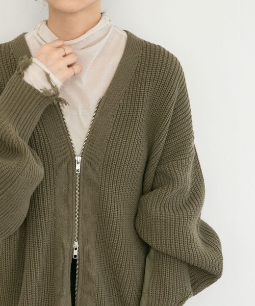 KBF（ケイビーエフ）の「ロングスリーブハイネックシアーTEE（Tシャツ/カットソー・レディース・ピンク/アイボリー/ブルー・ONE）」の15枚目の写真