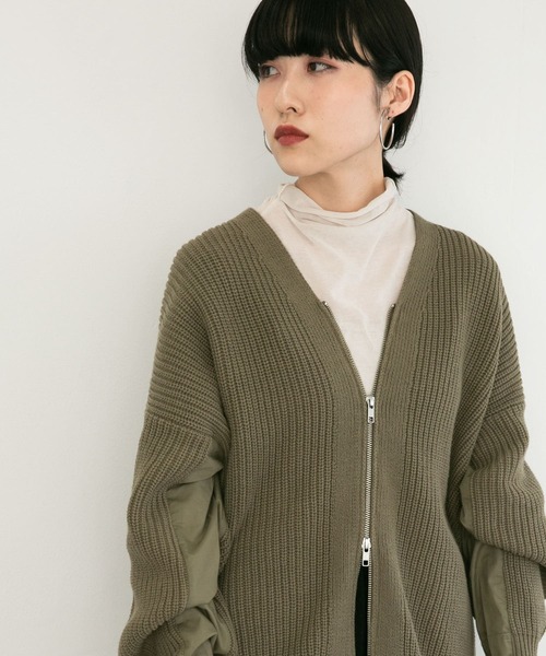 KBF（ケイビーエフ）の「ロングスリーブハイネックシアーTEE（Tシャツ/カットソー・レディース・ピンク/アイボリー/ブルー・ONE）」の17枚目の写真