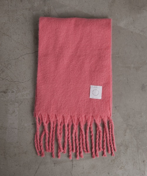 CIAOPANIC TYPY（チャオパニックティピー）の「【静電気防止】洗える太フリンジマフラー（マフラー・レディース・ピンク/ライトグレー/アイボリー/ブルー・ONE SIZE）」の13枚目の写真