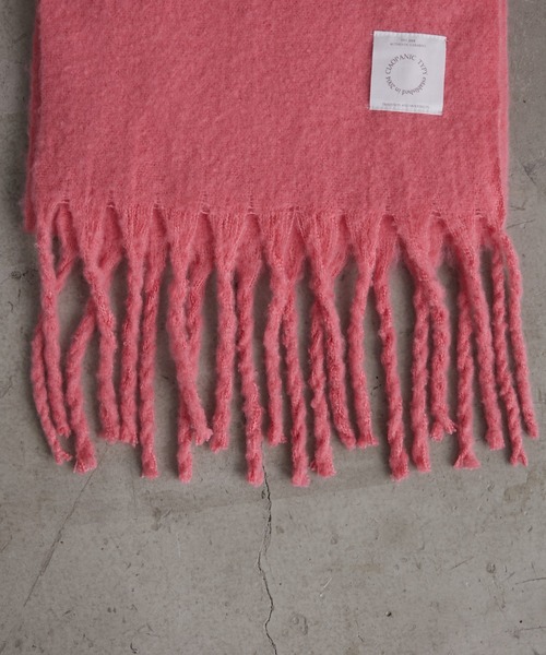 CIAOPANIC TYPY（チャオパニックティピー）の「【静電気防止】洗える太フリンジマフラー（マフラー・レディース・ピンク/ライトグレー/アイボリー/ブルー・ONE SIZE）」の15枚目の写真