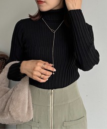Thevon（ゼボン）の「裏リブタートルニットプルオーバー（ニット/セーター）」