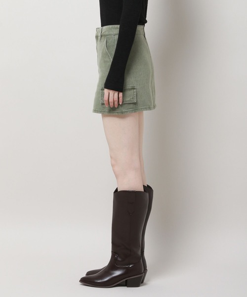 3.3 Field Trip （3.3フィールドトリップ）の「3.3 Field Trip／デニムカーゴミニスカート　2981258（スカート・レディース・カーキ/ブラック・LARGE/MEDIUM）」の5枚目の写真