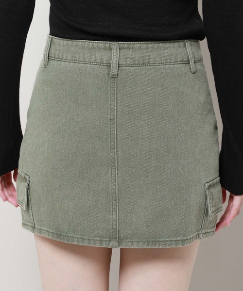 3.3 Field Trip （3.3フィールドトリップ）の「3.3 Field Trip／デニムカーゴミニスカート　2981258（スカート・レディース・カーキ/ブラック・LARGE/MEDIUM）」の10枚目の写真