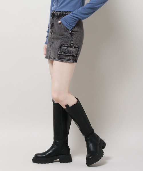 3.3 Field Trip （3.3フィールドトリップ）の「3.3 Field Trip／デニムカーゴミニスカート　2981258（スカート・レディース・カーキ/ブラック・LARGE/MEDIUM）」の22枚目の写真