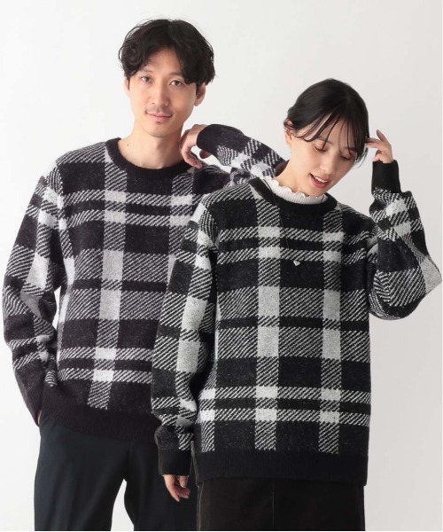 GLOBAL WORK(グローバルワーク)の「フワフワHug me/柄/704862(ニット/セーター・メンズ・ブラック/ネイビー/ホワイト系その他2/オフホワイト/ホワイト系その他3/その他・MEDIUM/X-LARGE/LARGE/SMALL)」の6枚目の写真