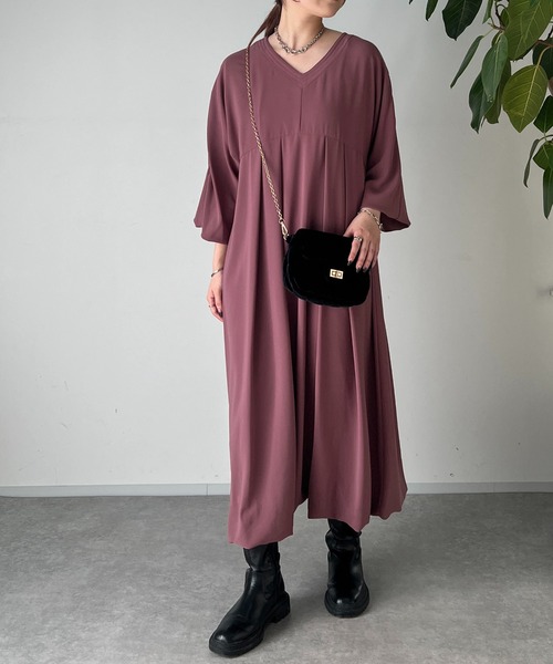 un dix cors(アンディコール)の「前後2WAYバルーンワンピース(ワンピース・レディース・ピンク/ブラック・FREE)」の17枚目の写真