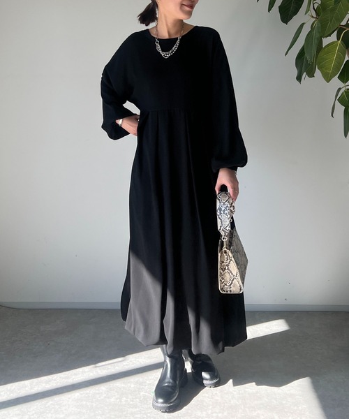 un dix cors(アンディコール)の「前後2WAYバルーンワンピース(ワンピース・レディース・ピンク/ブラック・FREE)」の20枚目の写真