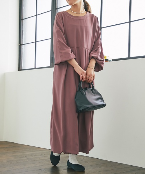 un dix cors(アンディコール)の「前後2WAYバルーンワンピース(ワンピース・レディース・ピンク/ブラック・FREE)」の4枚目の写真