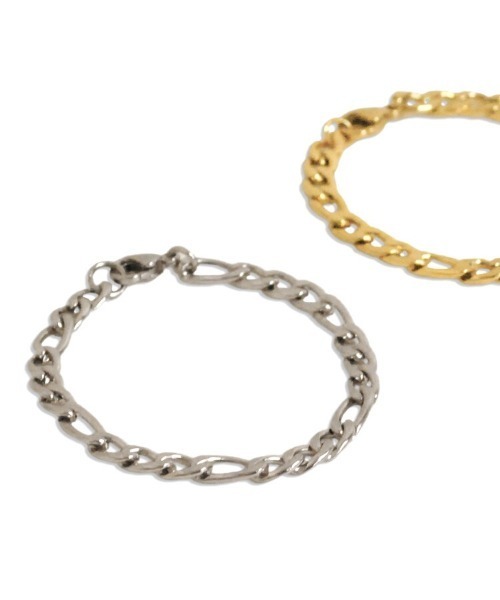 PARKS TOKYO SELECT（パークストウキョウセレクト）の「お肌にやさしい ステンレス/SUS304 男女兼用 キヘイチェーンブレスレット（ブレスレット・メンズ・ゴールド/シルバー・18cm/16cm）」の9枚目の写真