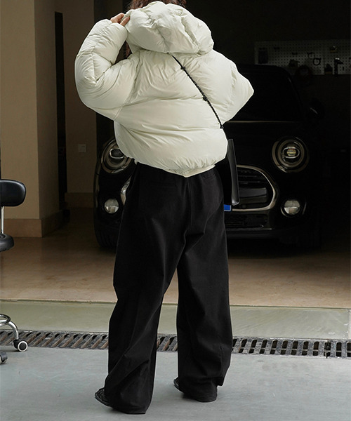 【大人気！】MONCLER☆ワイドレッグパンツベージュ MONCLER(モンクレール) パンツ(レディース) 4ページ目 - 海外