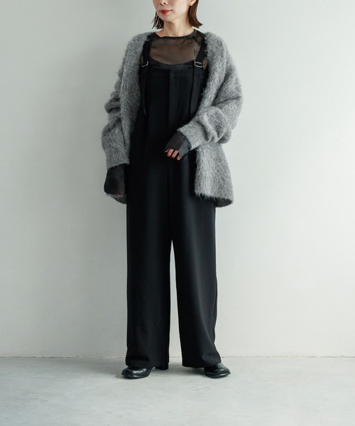 LEPSIM（レプシィム）の「【FOR I SERIES】サスツキワイドパンツ　988300（その他パンツ・レディース・ネイビー/ブラック・FREE）」の5枚目の写真