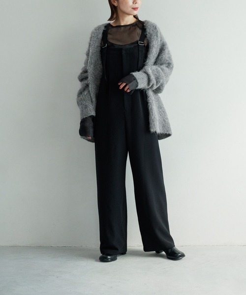 LEPSIM（レプシィム）の「【FOR I SERIES】サスツキワイドパンツ　988300（その他パンツ・レディース・ネイビー/ブラック・FREE）」の6枚目の写真