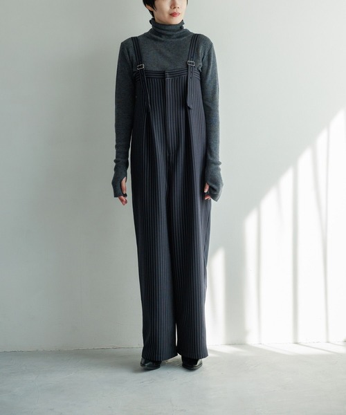 LEPSIM（レプシィム）の「【FOR I SERIES】サスツキワイドパンツ　988300（その他パンツ・レディース・ネイビー/ブラック・FREE）」の10枚目の写真