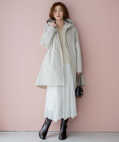 23区(ニジュウサンク)の「【洗える】ウールカシミヤ Vネック ニット(ニット/セーター・レディース・ライラック系/スカイブルー系/ブラック系/イエロー系/ベージュ系/ピンク系・32)」の11枚目の写真