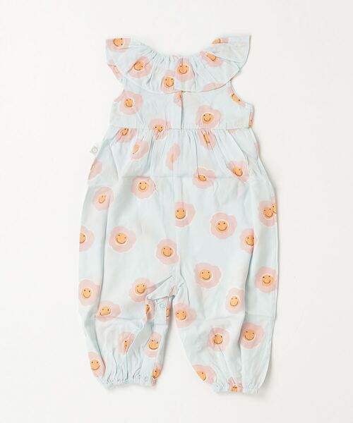 STELLA McCARTNEY(ステラマッカートニー)の「STELLA McCARTNEY (ステラマッカートニー) Baby フラワーノースリーブオーバーオール(サロペット/オーバーオール・キッズ・ライトブルー・18M/36M/24M)」の3枚目の写真
