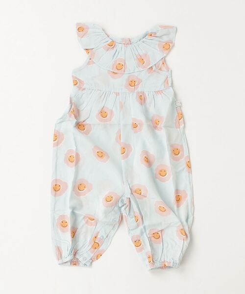 STELLA McCARTNEY(ステラマッカートニー)の「STELLA McCARTNEY (ステラマッカートニー) Baby フラワーノースリーブオーバーオール(サロペット/オーバーオール・キッズ・ライトブルー・18M/36M/24M)」の2枚目の写真