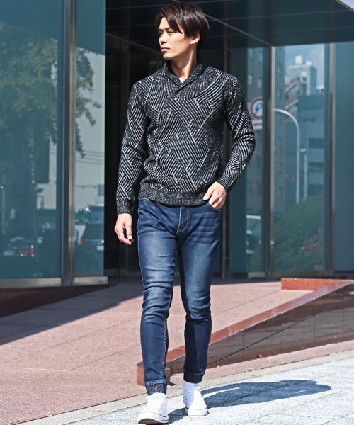 セール】ニットデニムジョガーパンツ（デニムパンツ）｜LUXSTYLE（ラグ  